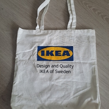 Beige kangaskassi, IKEA