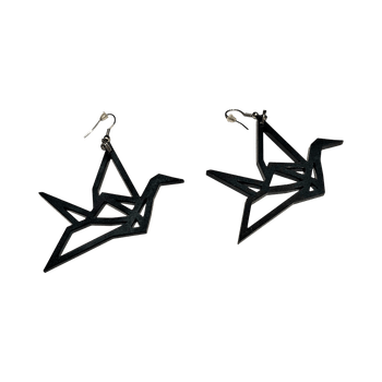 Yozen origami swan korvakorut