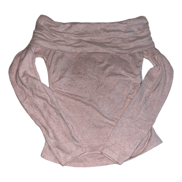 Pink off-the-shoulder top