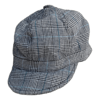 Pieces plaid baker boy cap