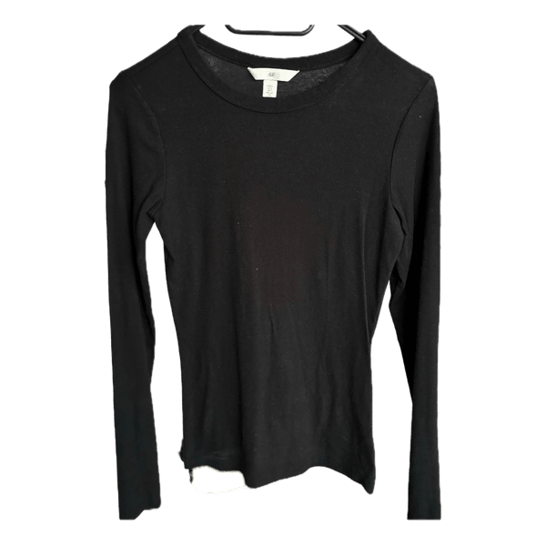 Black long-sleeved top