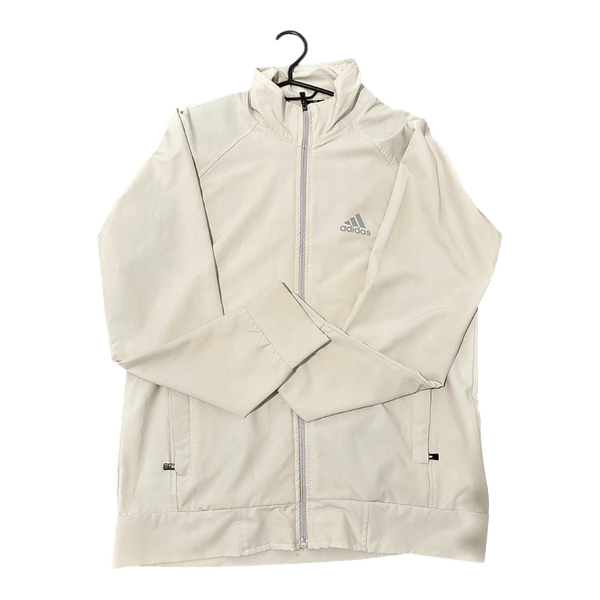 Beige Adidas zip jacket