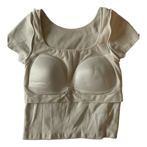 Uniqlo Bra Top with Built-in Shelf Bra