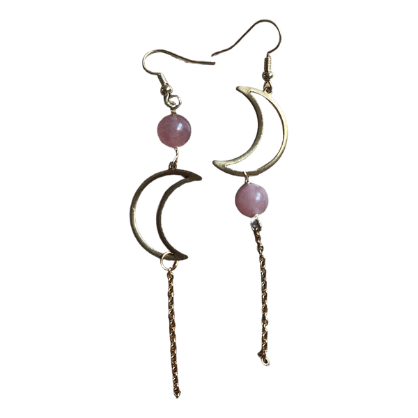 moon drop earrings