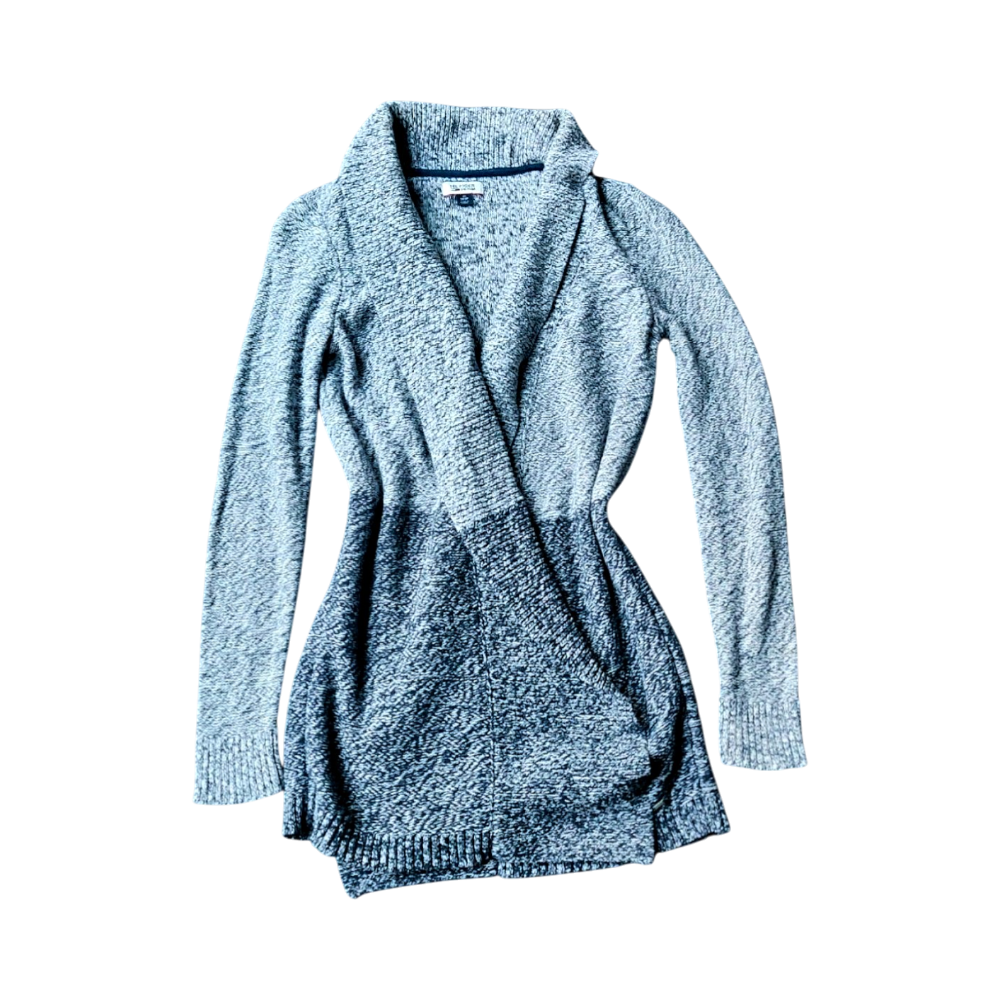 Hilfiger Denim Open Knit Cardigan - Blue & Grey - XS