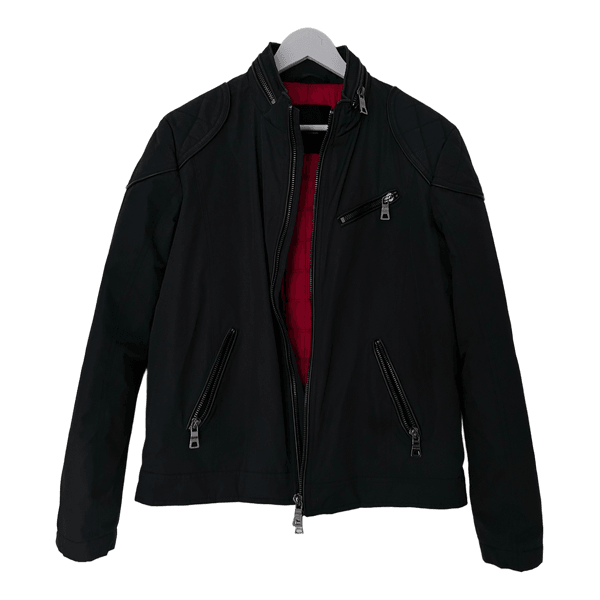 Black leather jacket