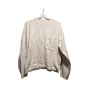 Zara cream long-sleeved top