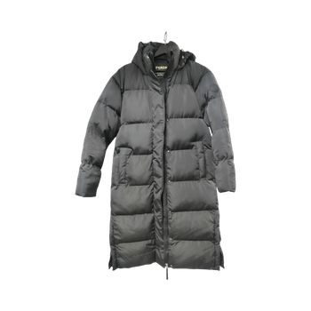 Superdry musta pitkä toppatakki