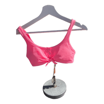 Vaaleanpunainen bikiniyläosa