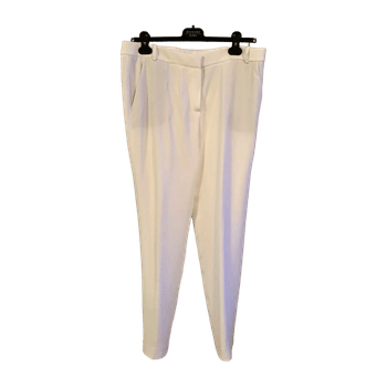 Massimo dutti white trousers