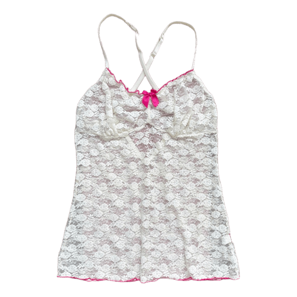 White lace camisole