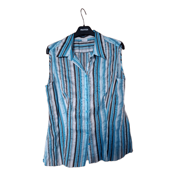 NEW Protten linen blend blouse EU 46/ UUS Protten linasesegune pluus EU 46
