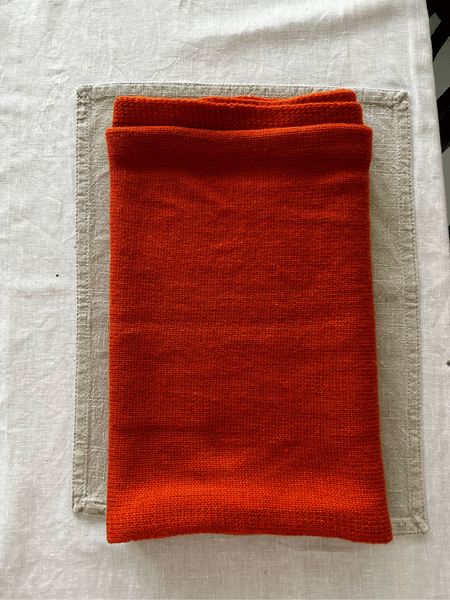 H&M Bright Orange Knitted Scarf