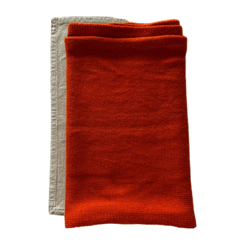 H&M Bright Orange Knitted Scarf