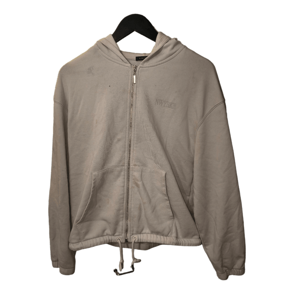 Beige zip up hoodie