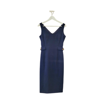 Andiata Navy sleeveless midi dress
