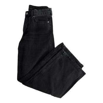 Zara Black baggy wide jeans size 36