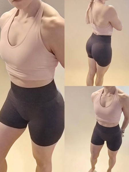 Harmaat treenishortsit