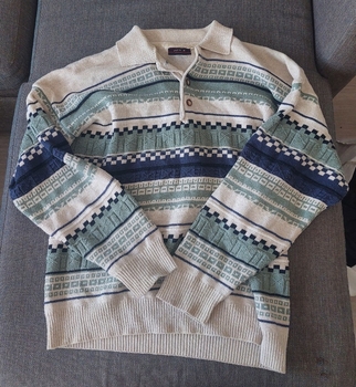 Beige patterned sweater