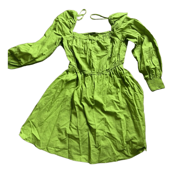 Green long sleeve dress