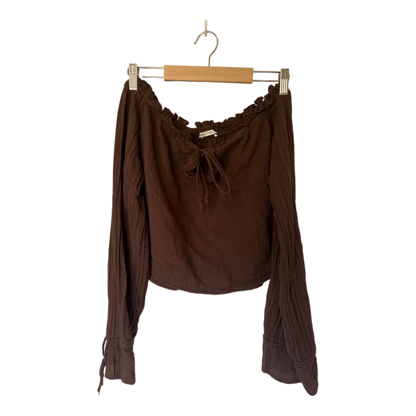 Brun bluse