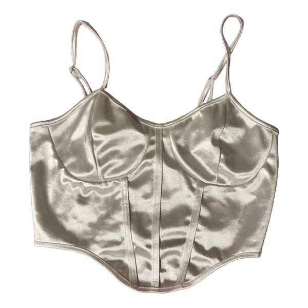 Shein satin corset top