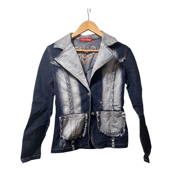 Embroidered denim jacket