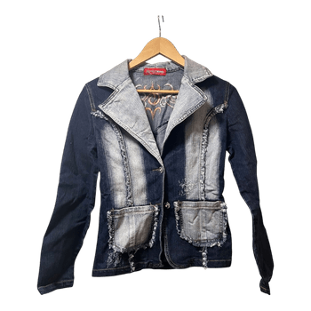 Embroidered denim jacket