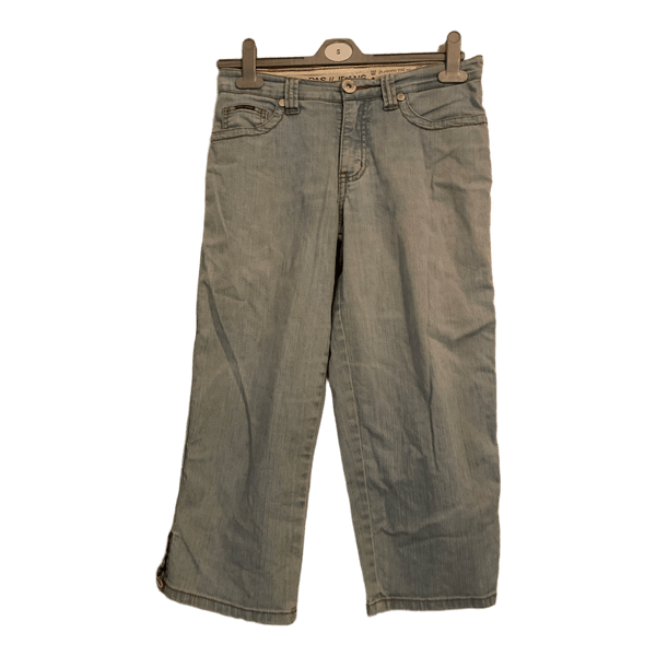 Lyseblå caprijeans i denim