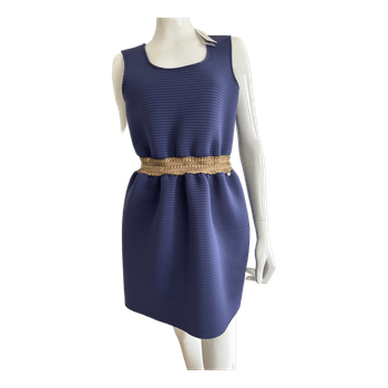 Rinascimento navy mini dress
