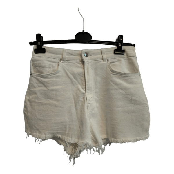 White denim shorts