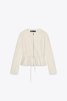 Faux suede jacket