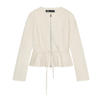 Faux suede jacket