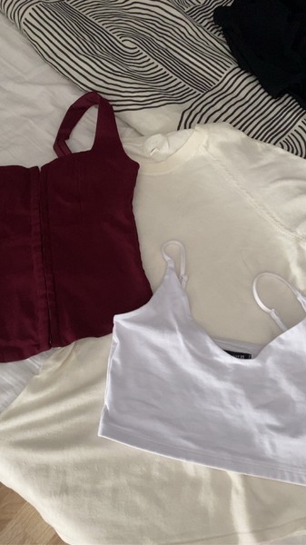 White tank top
