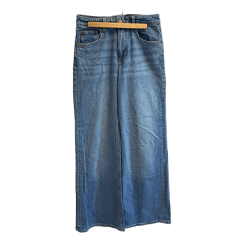 Blue wide leg jeans