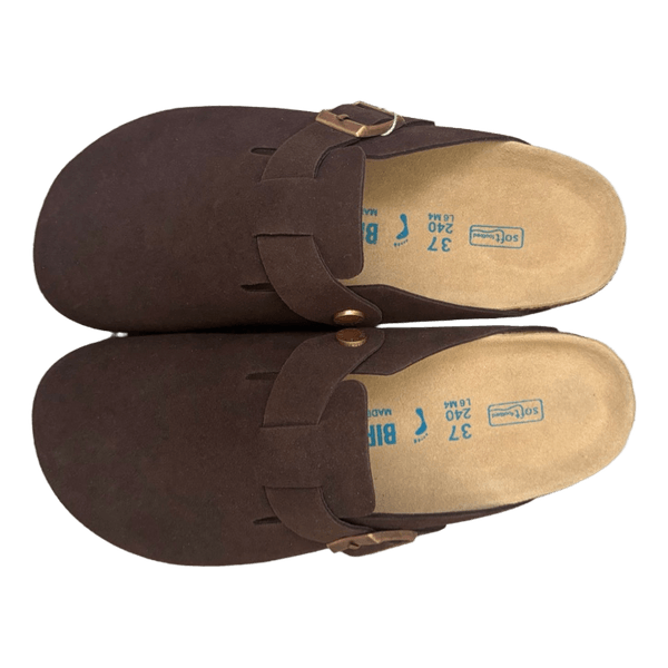 Rudos Birkenstock klumpės