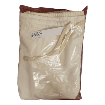 M&S  Beige solid Cotton Mix  Short Size Large 36" , New, RRP £39.99