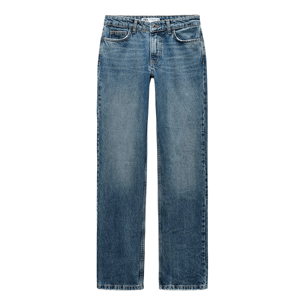 udgået zaragoza Blå straight fit jeans