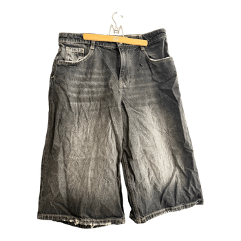 Grey denim culottes
