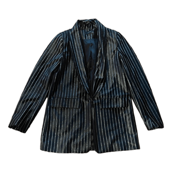 Black striped blazer