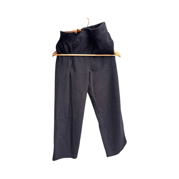 Uniqlo black wide-leg trousers