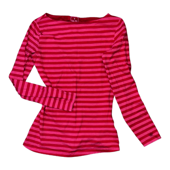 Raidallinen pitkähihainen Retro-paita