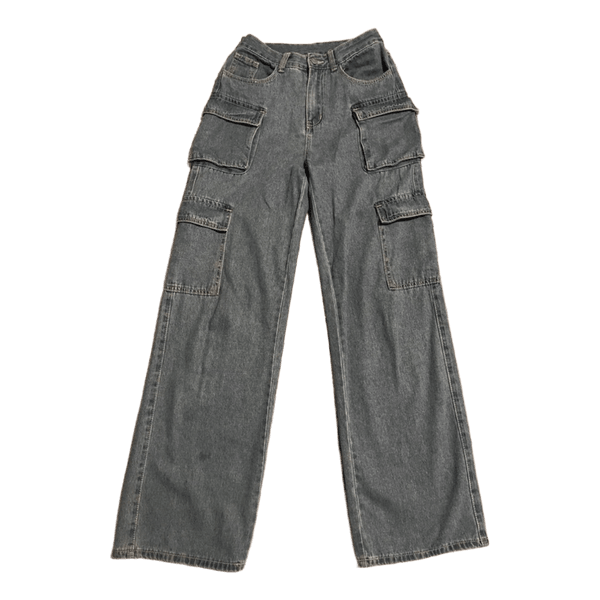 Shein blue cargo jeans