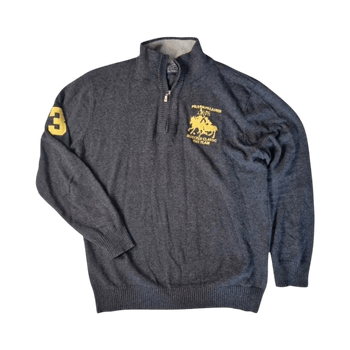 Vintage Polo Ralph Lauren Bleeker Team Knit (Size XXL Fits like M) Half Zip 1/4 Zip