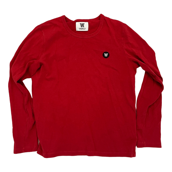 Rød langærmet Wood Wood t-shirt