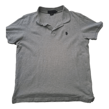 Harmaa US Polo Assn pikeepaita M miesten kuin uusi