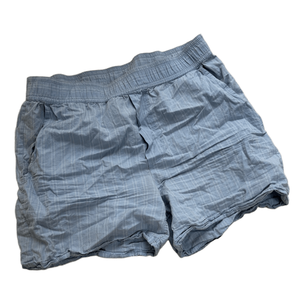Lyseblå stribede shorts