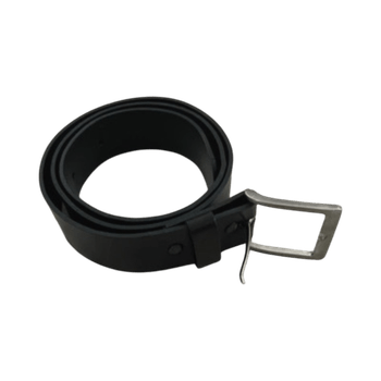 Black leather belt