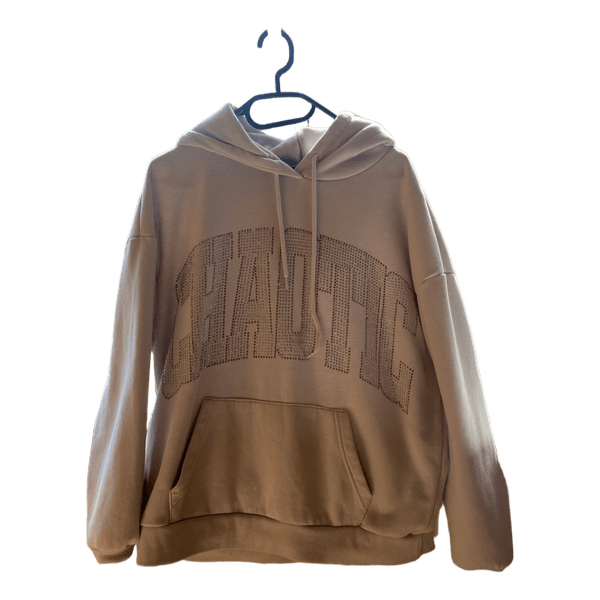 Beige graphic hoodie
