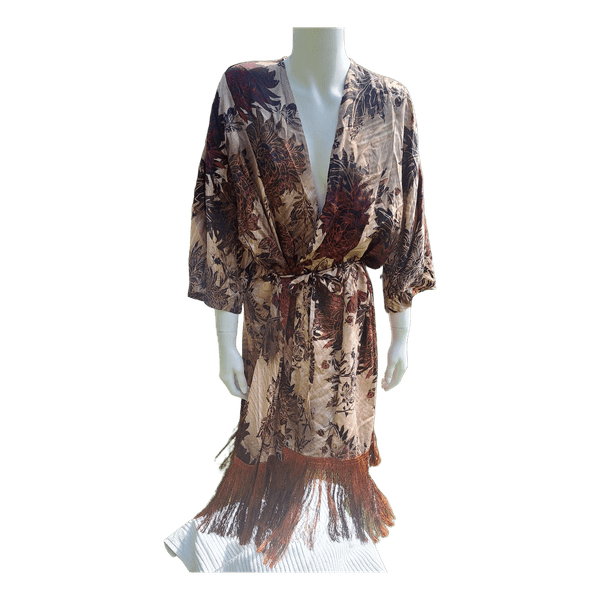 Dejavu floral print kimono